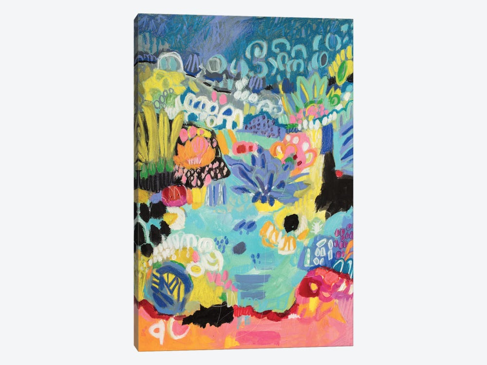 Whimsical Pond III by Karen Fields 1-piece Canvas Art Print