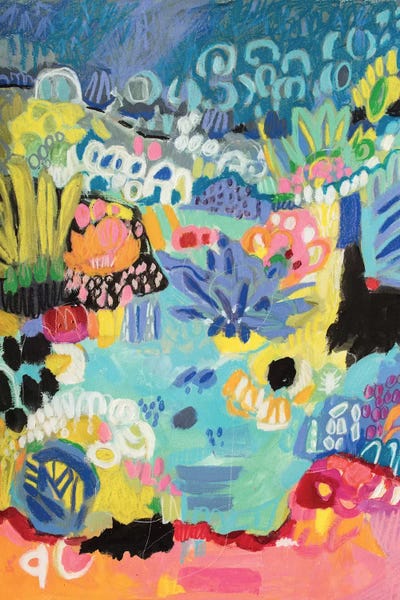 Karen Fields: Whimsical Pond III by Karen Fields