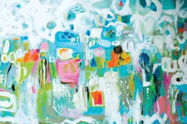 Karen Fields: Abstract Blue by Karen Fields
