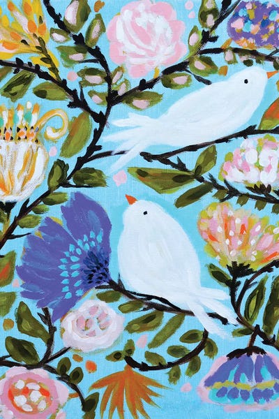 Sweet Love Birds II by Karen Fields art print