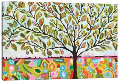 Tree Abstract Canvas Art Print - Karen Fields