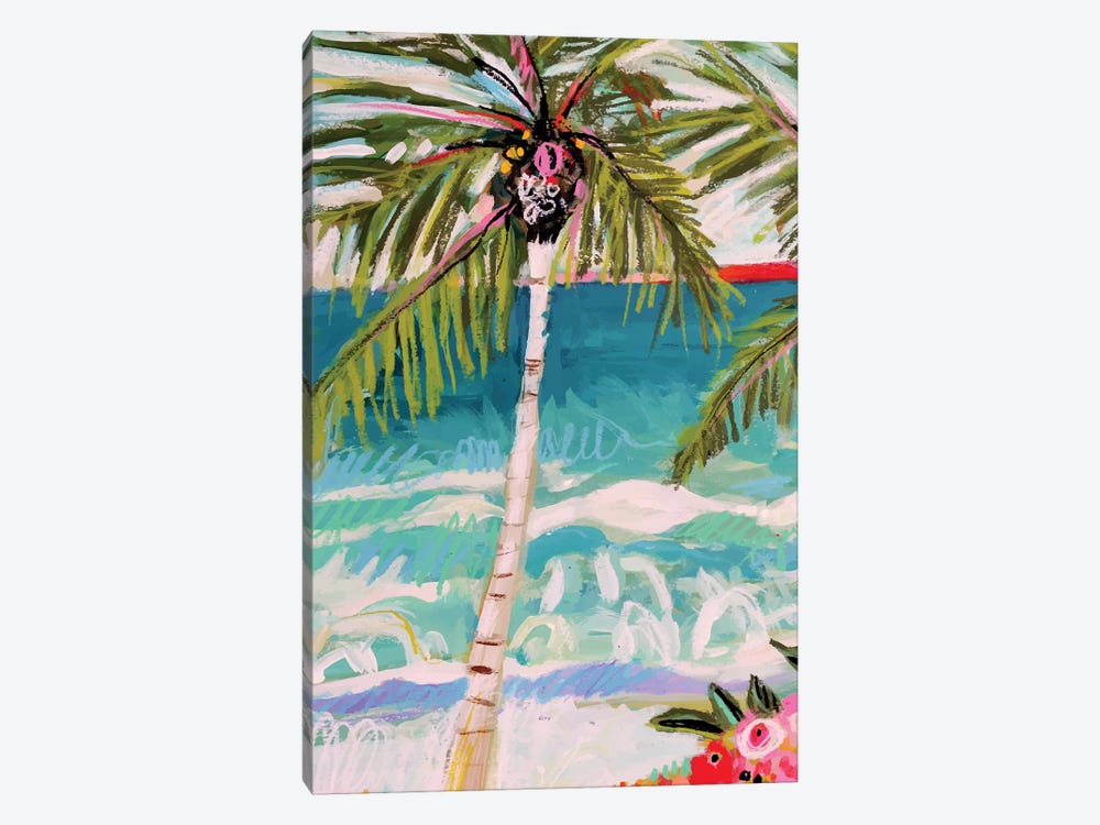Palm Tree Whimsy I by Karen Fields 1-piece Canvas Art