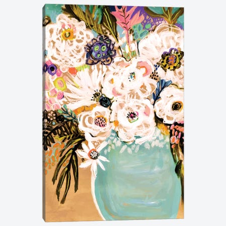Summer Flowers In A Vase I Canvas Print #KFI61} by Karen Fields Art Print