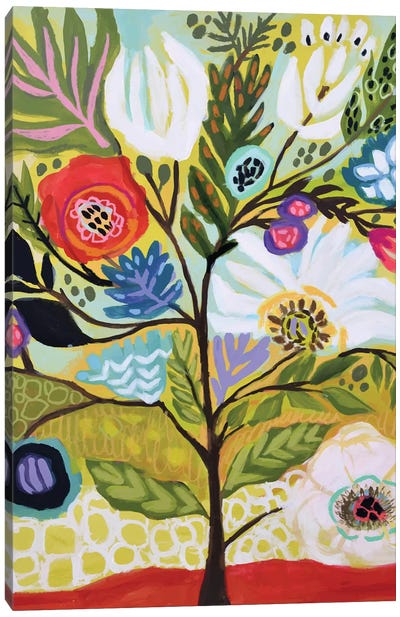 Flower Tree I Canvas Art Print - Bohemian Wall Art &amp; Canvas Prints