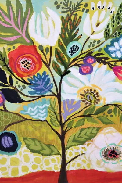 Karen Fields: Flower Tree I by Karen Fields