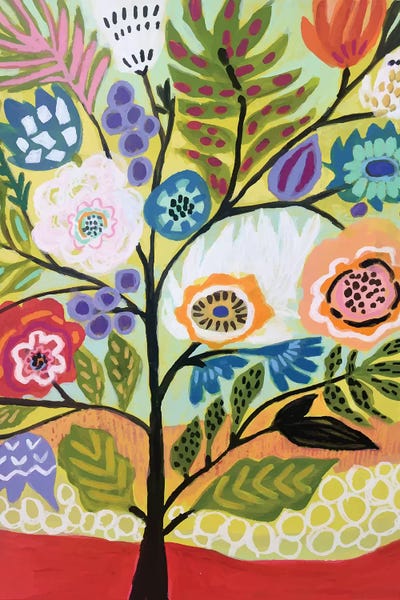 Karen Fields: Flower Tree II by Karen Fields