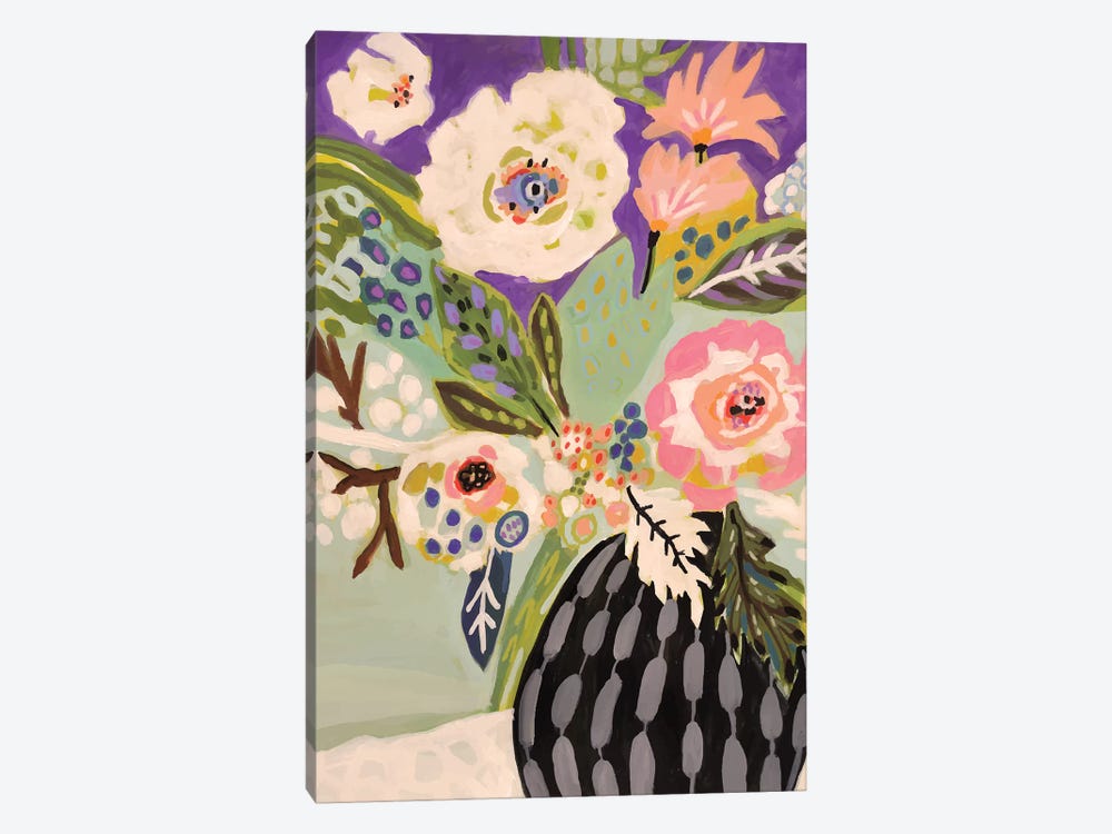 Fresh Flowers In Vase I by Karen Fields 1-piece Canvas Print