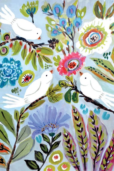 Bird Love I by Karen Fields canvas print