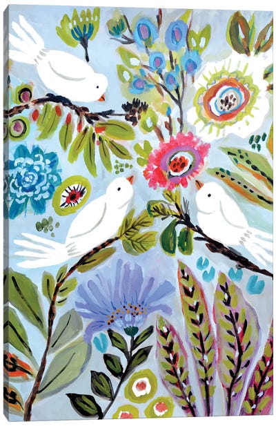 Bird Love I Canvas Art Print - Karen Fields