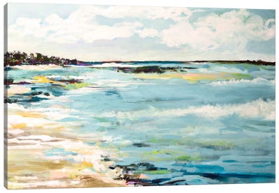 Beach Surf III Canvas Art Print - Karen Fields