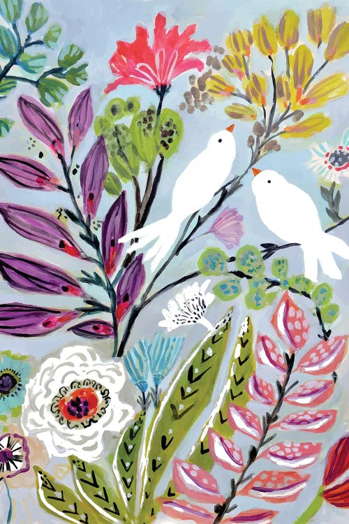 Bird Love II by Karen Fields wall art