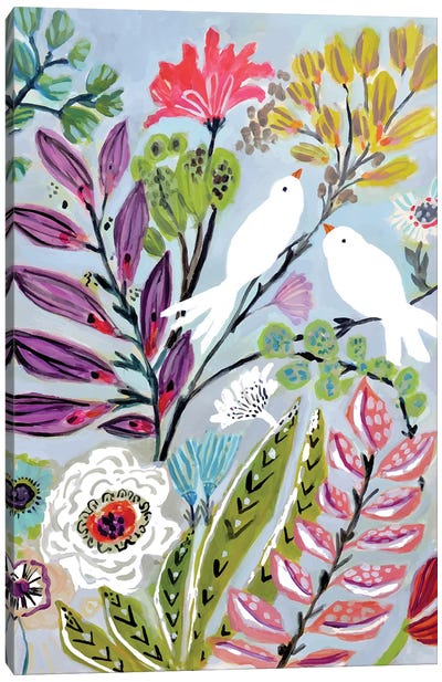 Bird Love II Canvas Art Print - Karen Fields