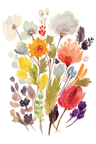 Modern Bouquet Stems II by Karen Fields canvas print