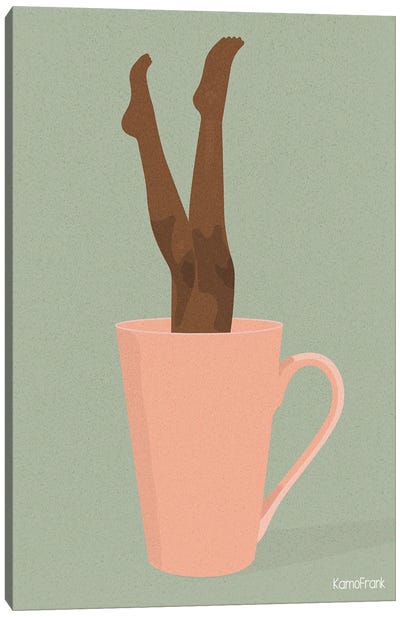 Cuppa Self-Care Canvas Art Print - Coffee Art