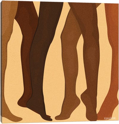 Legs For Days Canvas Art Print - Kamo Frank
