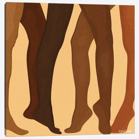 Legs For Days Canvas Print #KFR14} by Kamo Frank Canvas Artwork