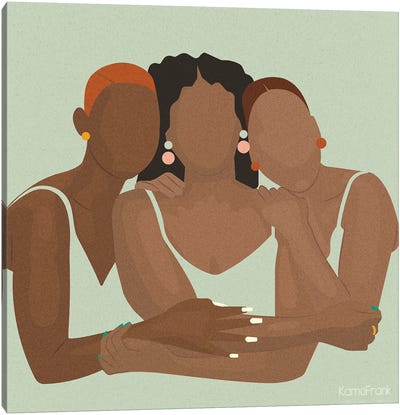 Sisterhood Canvas Art Print - Kamo Frank