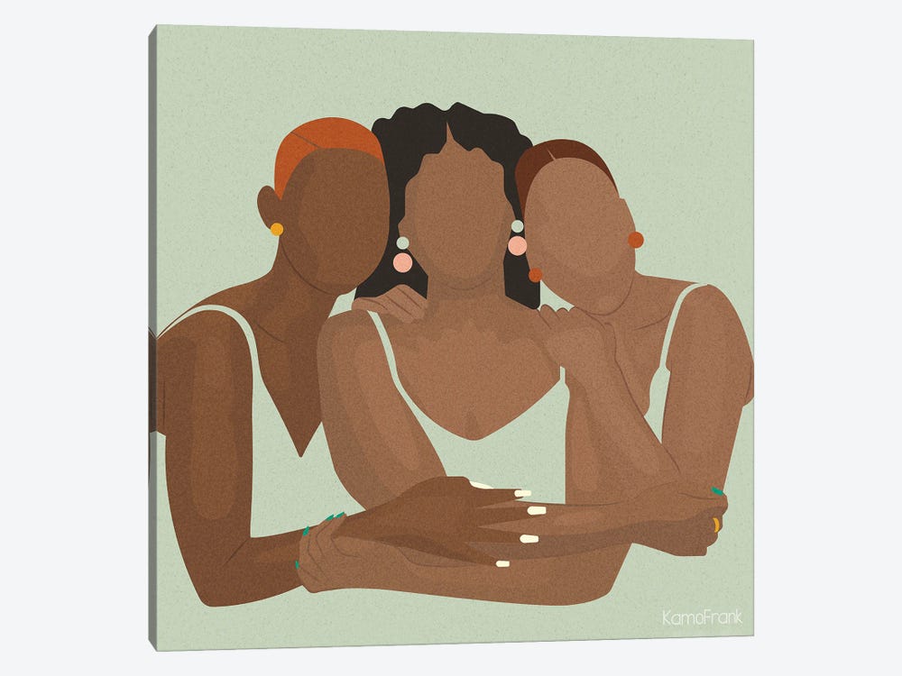 Sisterhood by Kamo Frank 1-piece Canvas Art Print