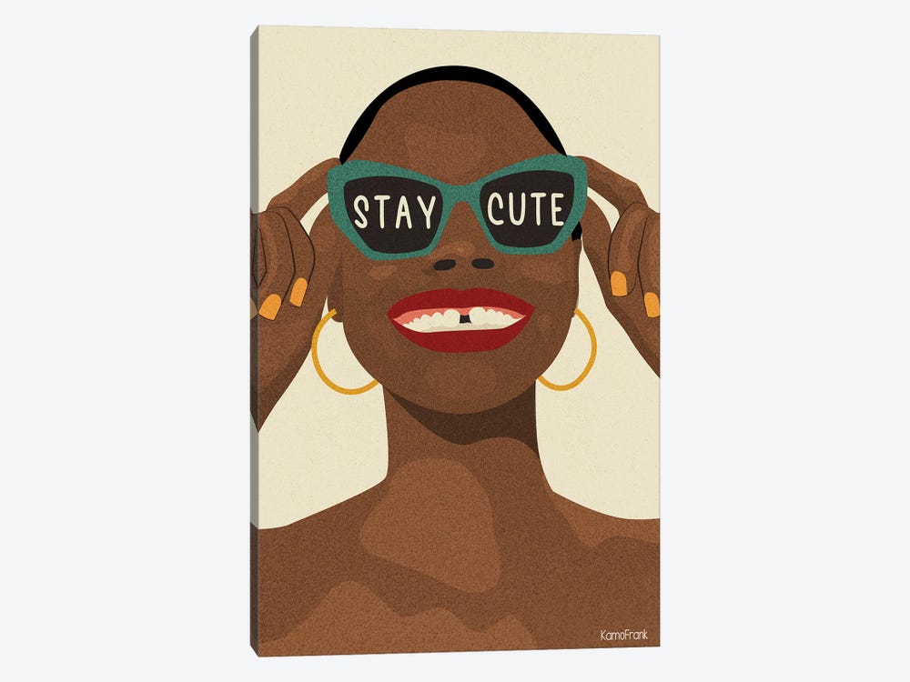 Stay Cute by Kamo Frank 1-piece Canvas Wall Art
