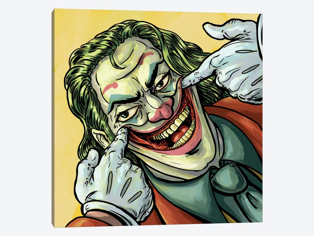 Making The Joker Smile by Kyle La Fever 1-piece Canvas Wall Art
