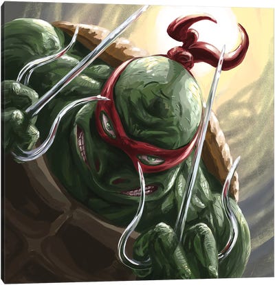 Raphael Canvas Art Print - Teenage Mutant Ninja Turtles