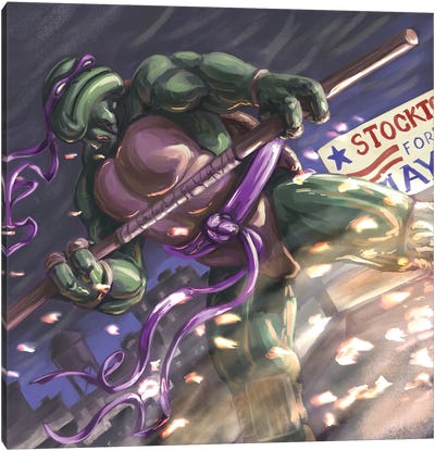 Donatello Canvas Art Print - Ninja Art