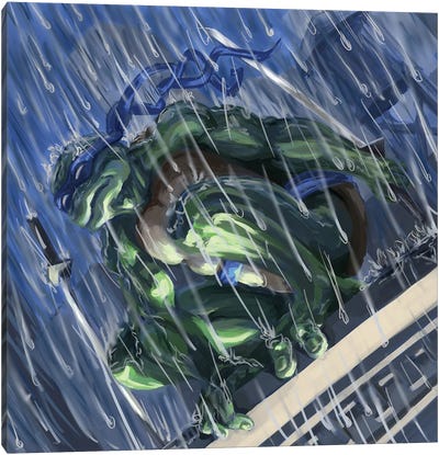 Leonardo Canvas Art Print - Teenage Mutant Ninja Turtles