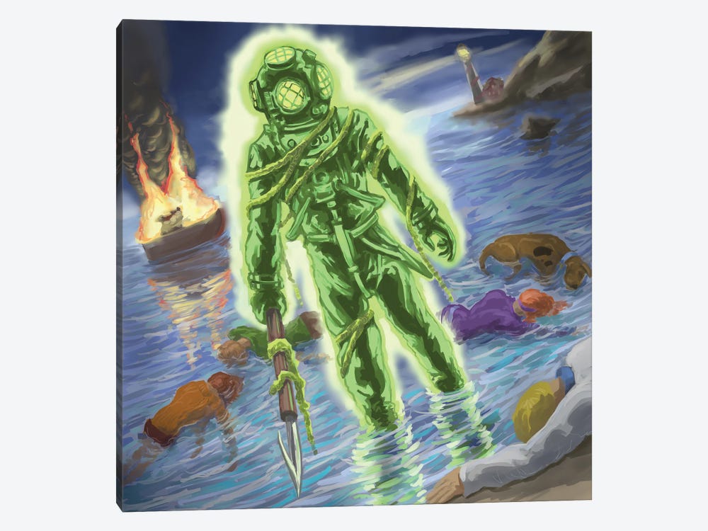 Ghost Of Captain Cutler by Kyle La Fever 1-piece Canvas Print