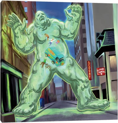 Wax Phantom And Mystery Inc Canvas Art Print - Scooby-Doo