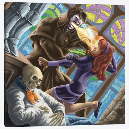 Ghost Of Elias Kingston And Daphne Canvas Print #KFV5} by Kyle La Fever Canvas Artwork