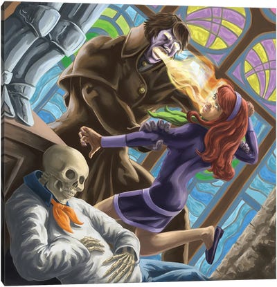 Ghost Of Elias Kingston And Daphne Canvas Art Print - Monster Art