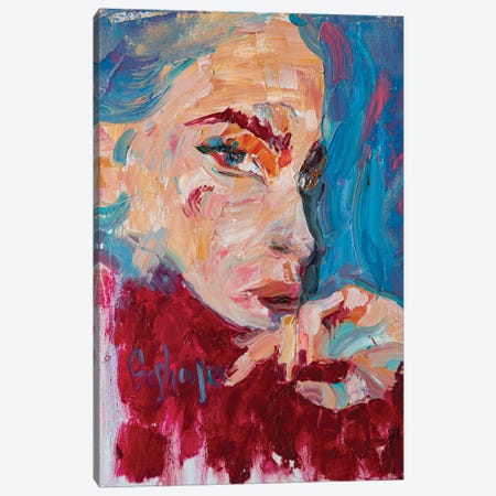 Portrait Of A Girl Canvas Print #KGH15} by Kristi Goshovska Canvas Art Print