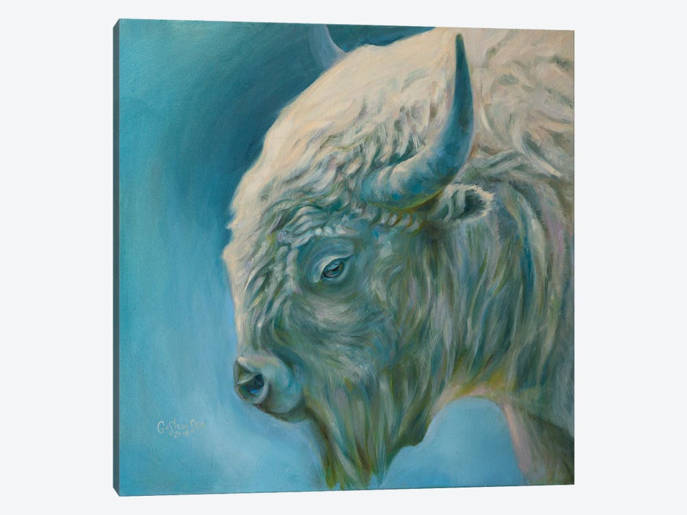 Bison by Kristi Goshovska 1-piece Canvas Art Print