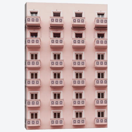 Pink Balkonies II Canvas Print #KGK64} by Fxzebra Art Print