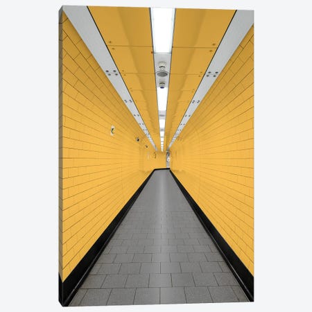 Yellow In The Tube Canvas Print #KGK95} by Fxzebra Canvas Artwork