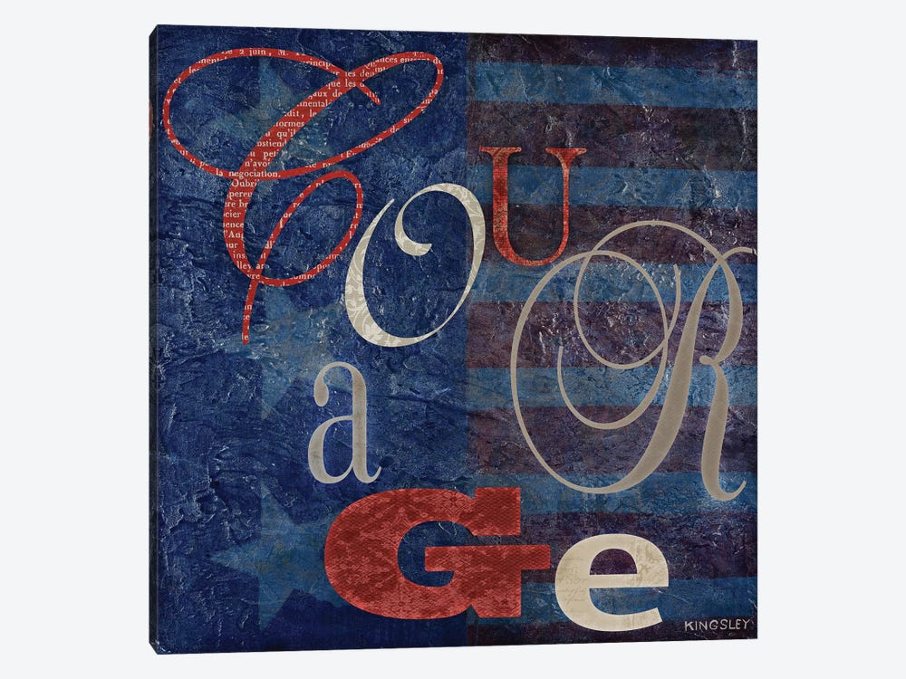 Courage by Kingsley 1-piece Canvas Artwork