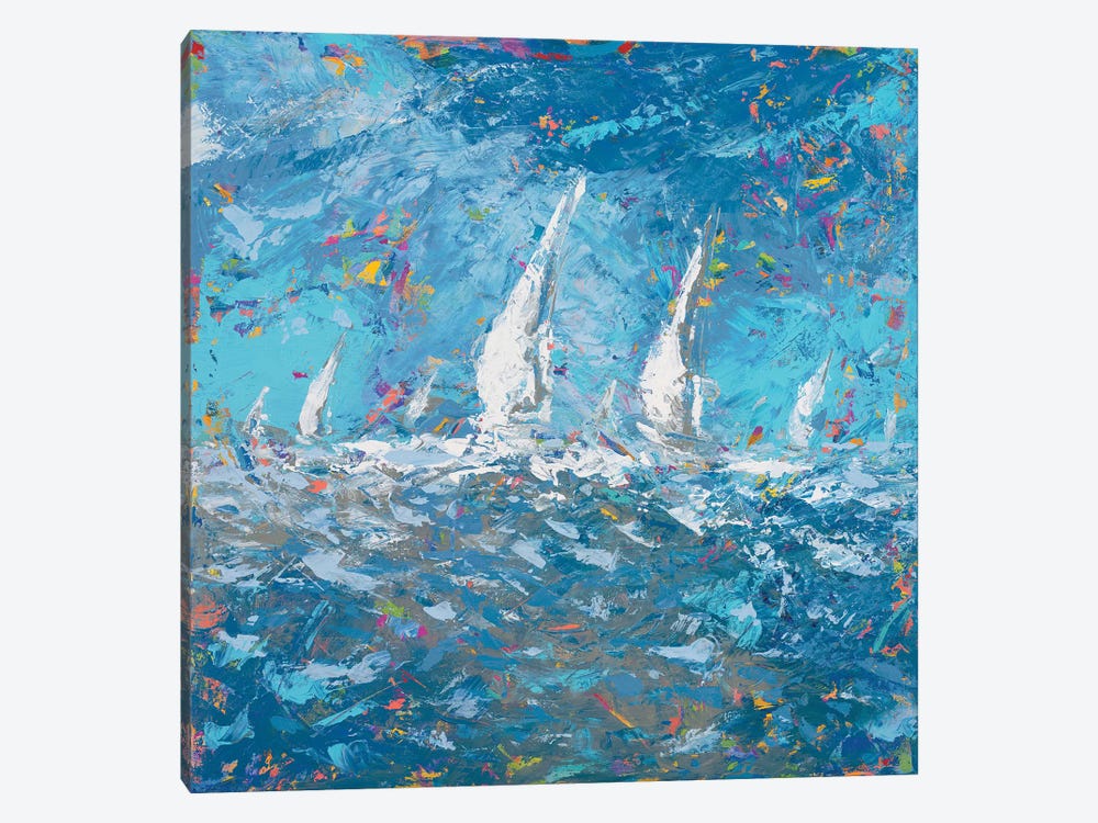 Sailing I by Kingsley 1-piece Canvas Print