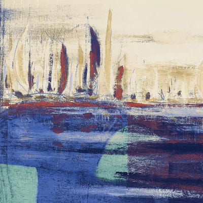Blue Calm Waters Square I by Kingsley art print