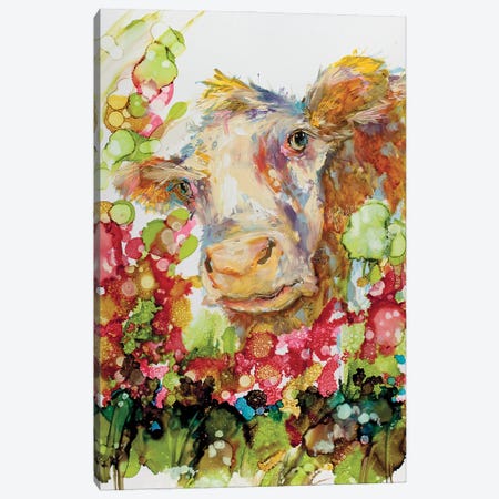 I Can Play Peek A Boo Til The Cow Comes Home Canvas Print #KGU24} by Kim Guthrie Canvas Art Print