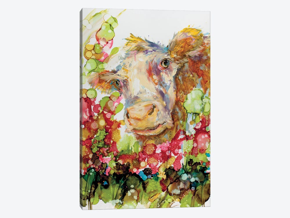 I Can Play Peek A Boo Til The Cow Comes Home by Kim Guthrie 1-piece Canvas Art Print