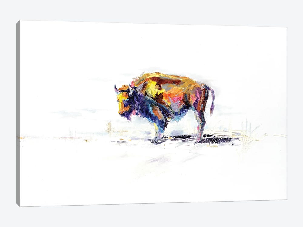Buffalo Animal by Kim Guthrie 1-piece Canvas Art