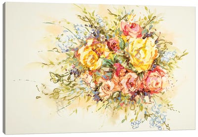 Bridal Bouquet Canvas Art Print
