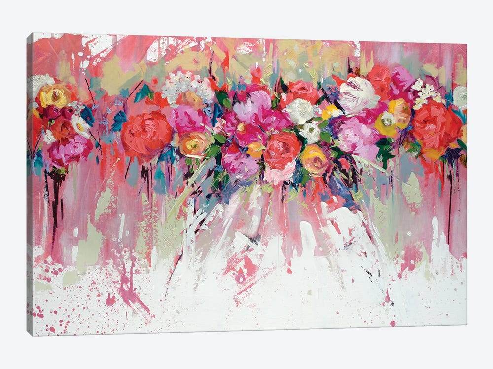 Bridal Party Bouquet by Kim Guthrie 1-piece Canvas Art