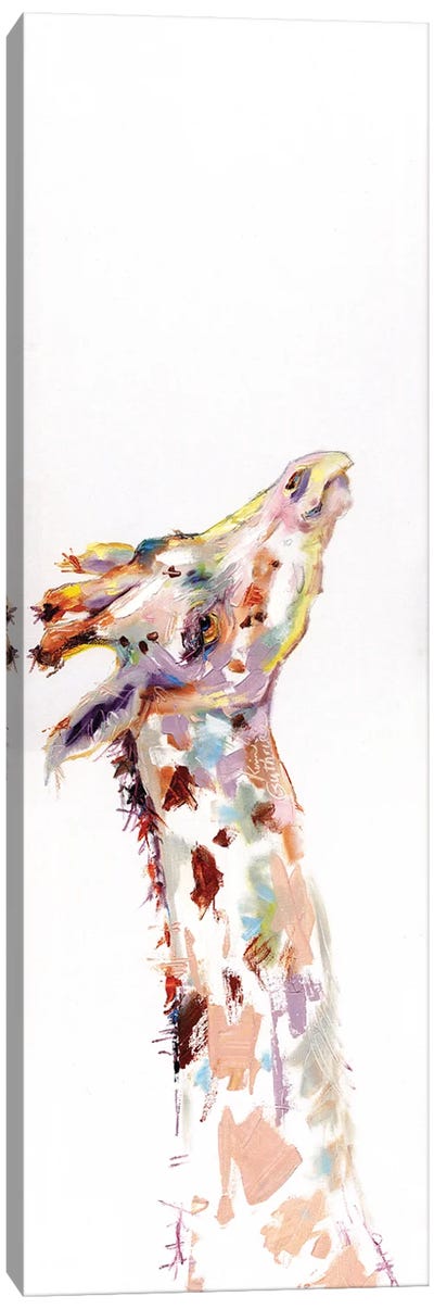 Painting Of A Giraffe Canvas Art Print