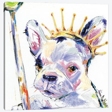 Dog Royalty Oil Canvas Print #KGU60} by Kim Guthrie Canvas Artwork