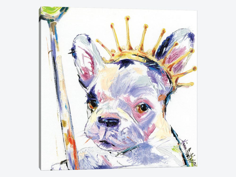 Dog Royalty Oil by Kim Guthrie 1-piece Canvas Art Print