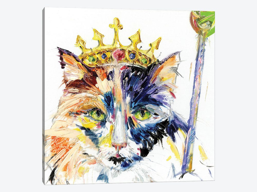 Cat Royalty Oil by Kim Guthrie 1-piece Canvas Wall Art