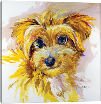 Doodle Dog Canvas Art Print - Goldendoodle Art