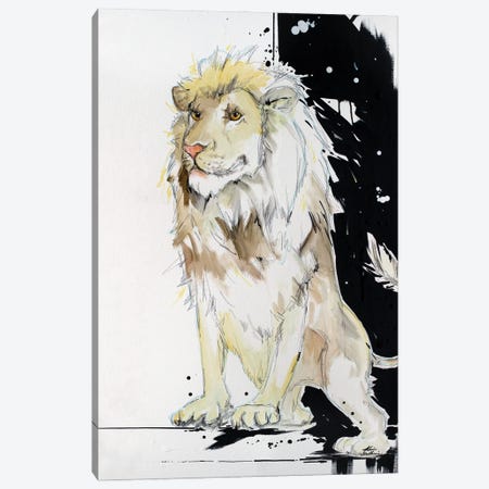 King Of This Shindig Lion Canvas Print #KGU8} by Kim Guthrie Canvas Print