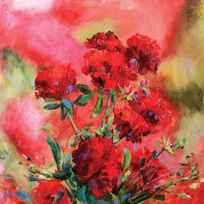 Red Roses by Khanlar Asadullayev canvas print